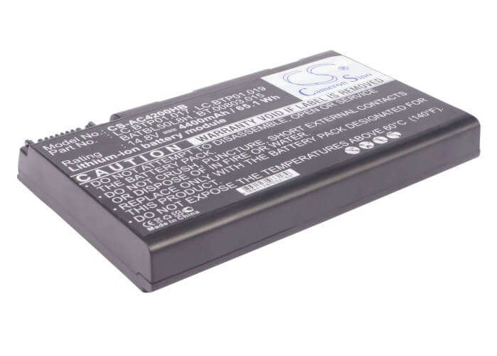 14.8V, 4400mAh, Li-ion Battery fits Acer, Aspire 3100, Aspire 3103, 65.12Wh
