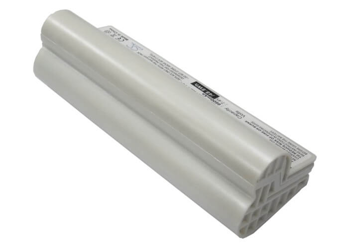 White, 7.4V, 6600mAh, Li-ion Battery fits Asus, Eee Pc 2g Linux, Eee Pc 2g Surf(256 Ram), 48.84Wh