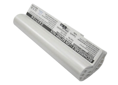 White, 7.4V, 5200mAh, Li-ion Battery fits Asus, Eee Pc 2g Linux, Eee Pc 2g Surf(256 Ram), 38.48Wh
