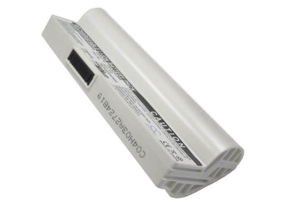 White, 7.4V, 5200mAh, Li-ion Battery fits Asus, Eee Pc 2g Linux, Eee Pc 2g Surf(256 Ram), 38.48Wh