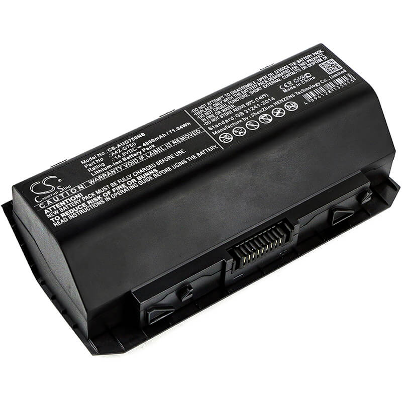 14.8V, 4800mAh, Li-ion Battery fits Asus, G750, G750j, 71.04Wh