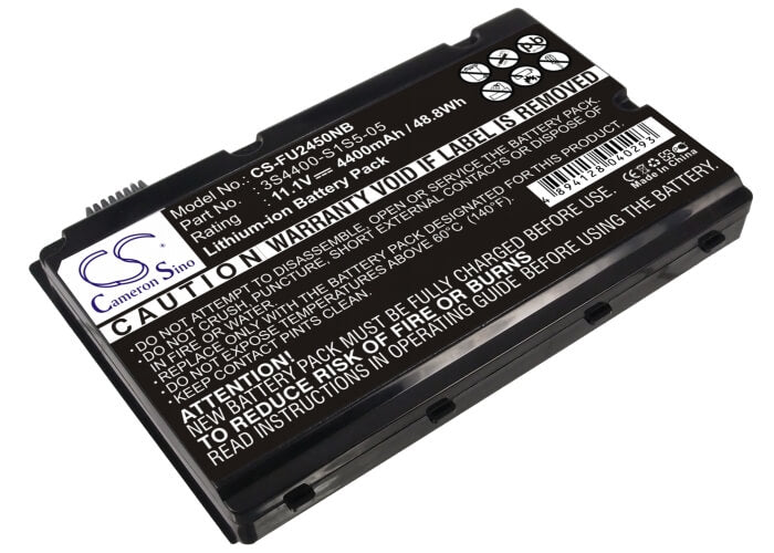Black, 11.1V, 4400mAh, Li-ion Battery fits Uniwill, P55im, P75im0, 48.84Wh