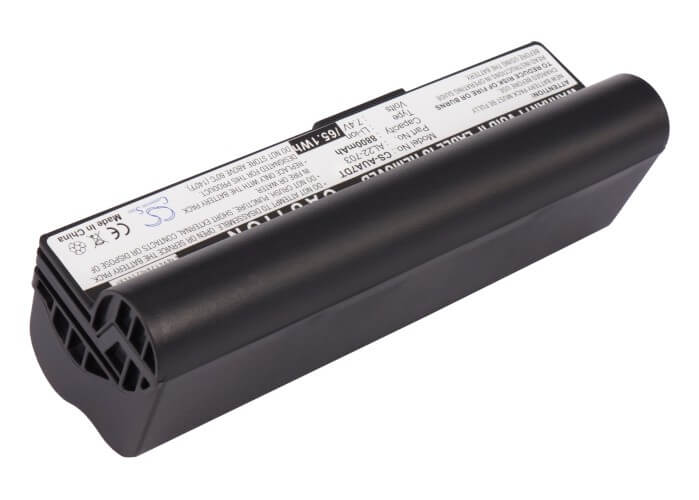 Black, 7.4V, 8800mAh, Li-ion Battery fits Asus, Eee Pc 701sd, Eee Pc 701sdx, 65.12Wh