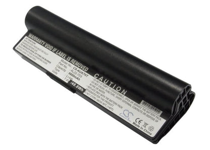Black, 7.4V, 6600mAh, Li-ion Battery fits Asus, Eee Pc 701sd, Eee Pc 701sdx, 48.84Wh