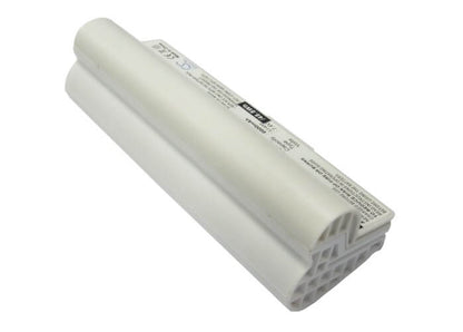 White, 7.4V, 6600mAh, Li-ion Battery fits Asus, Eee Pc 701sd, Eee Pc 701sdx, 48.84Wh