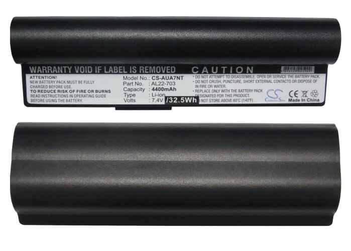 7.4V, 4400mAh, Li-ion Battery fits Asus, Eee Pc 701sd, Eee Pc 701sdx, 32.56Wh