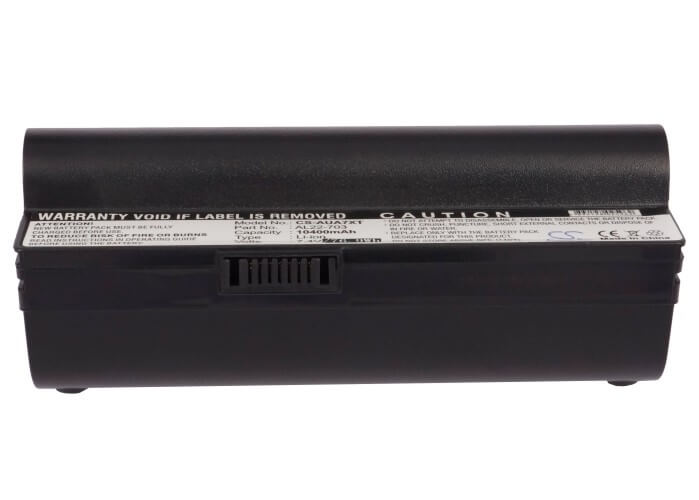 Black, 7.4V, 10400mAh, Li-ion Battery fits Asus, Eee Pc 701sd, Eee Pc 701sdx, 76.96Wh