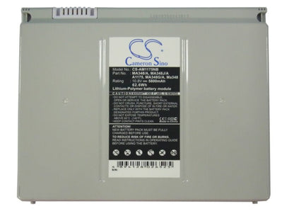 10.8V, 5800mAh, Li-Polymer Battery fits Apple, Macbook Pro 15 Ma895ch/a, Macbook Pro 15 Ma896x/a, 62.64Wh