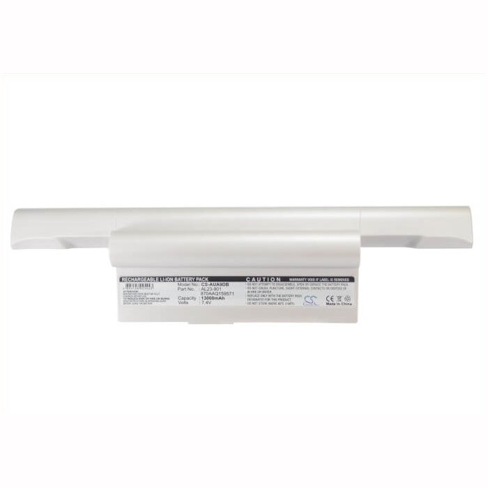 White, 7.4V, 13000mAh, Li-ion Battery fits Asus, Eee Pc 1000, Eee Pc 1000h, 96.2Wh