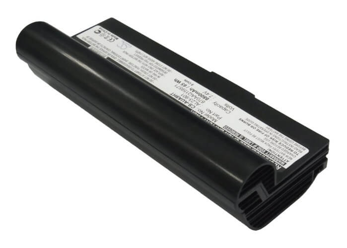 Black, 7.4V, 8800mAh, Li-ion Battery fits Asus, Eee Pc 1000, Eee Pc 1000h, 65.12Wh