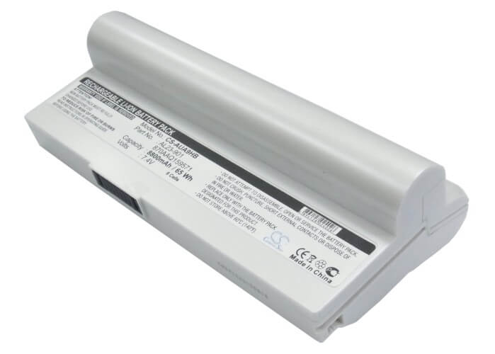 White, 7.4V, 8800mAh, Li-ion Battery fits Asus, Eee Pc 1000, Eee Pc 1000h, 65.12Wh