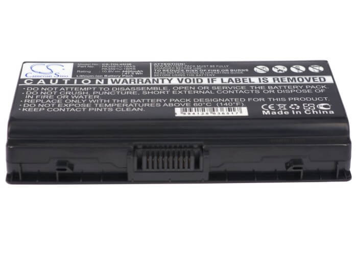10.8V, 4400mAh, Li-ion Battery fits Toshiba, Equium L40, Equium L40-14i, 47.52Wh
