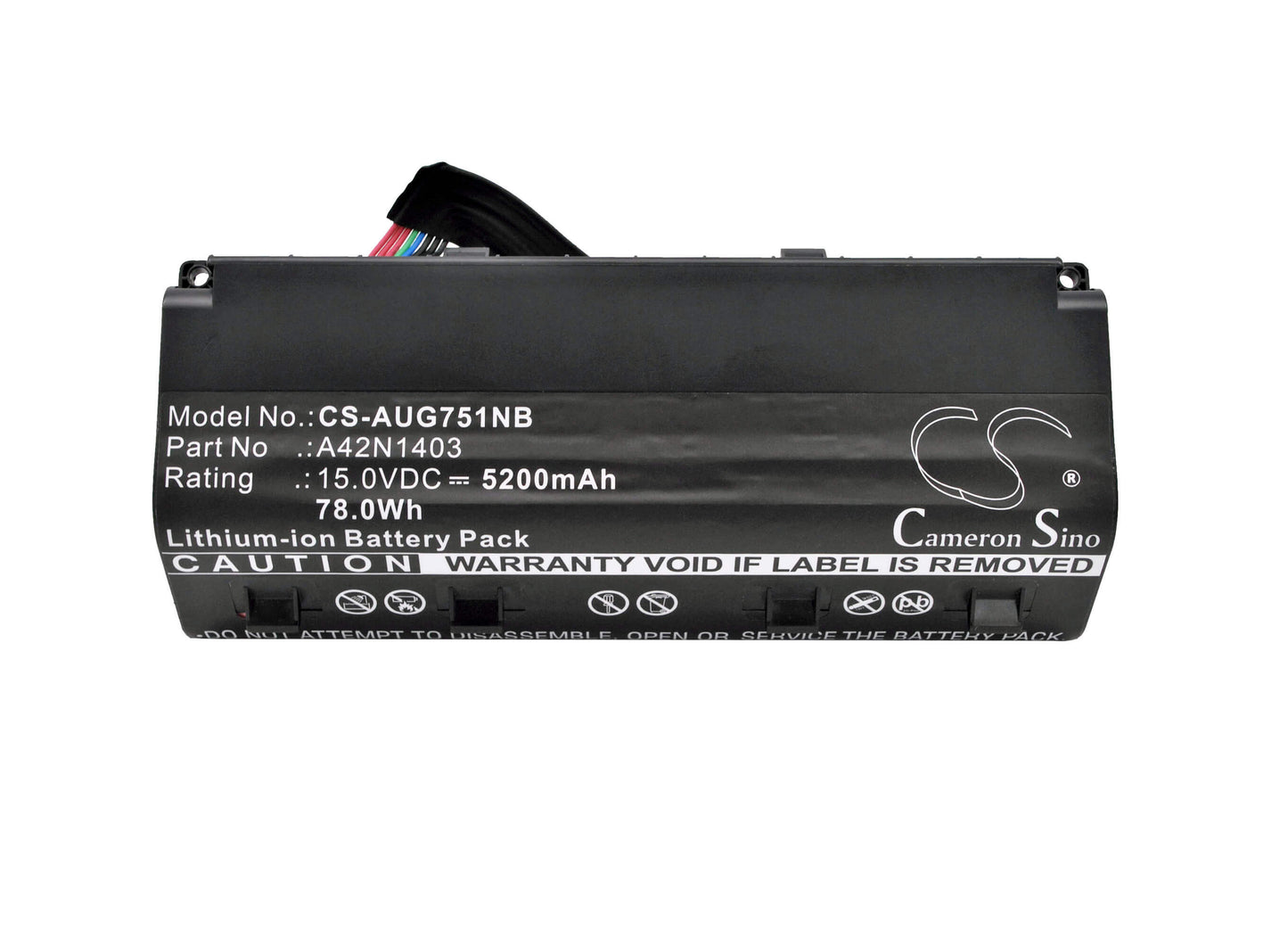 15.0V, 5200mAh, Li-ion Battery fits Asus, G751, G751j, 78Wh
