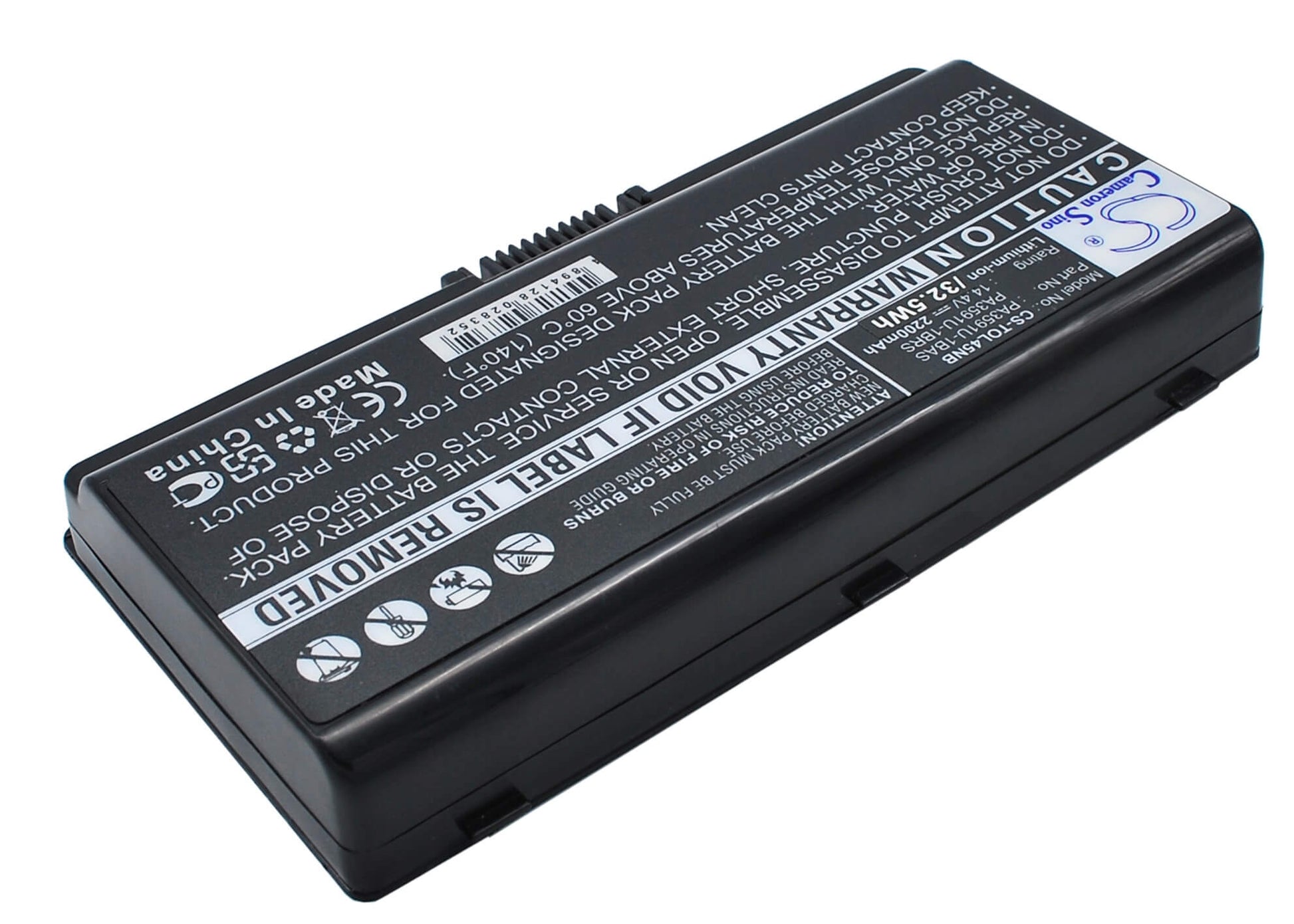 14.4V, 2200mAh, Li-ion Battery fits Toshiba, Equium L40, Equium L40-10u, 31.68Wh