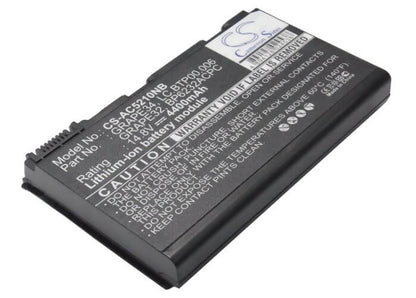 14.8V, 4400mAh, Li-ion Battery fits Acer, Extensa 5120, Extensa 5210, 65.12Wh