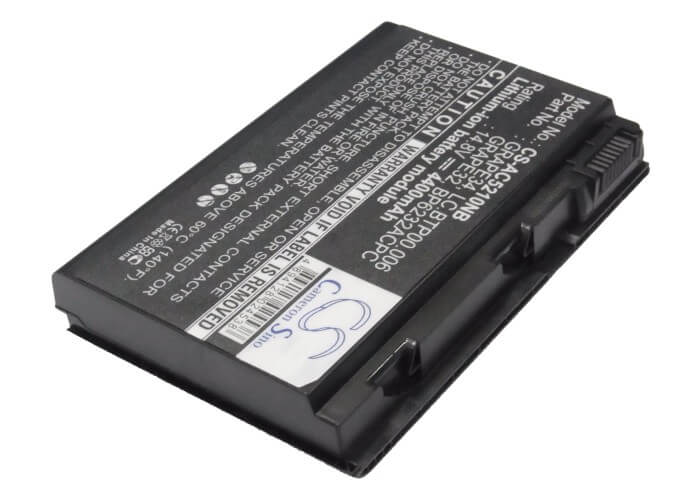 14.8V, 4400mAh, Li-ion Battery fits Acer, Extensa 5120, Extensa 5210, 65.12Wh