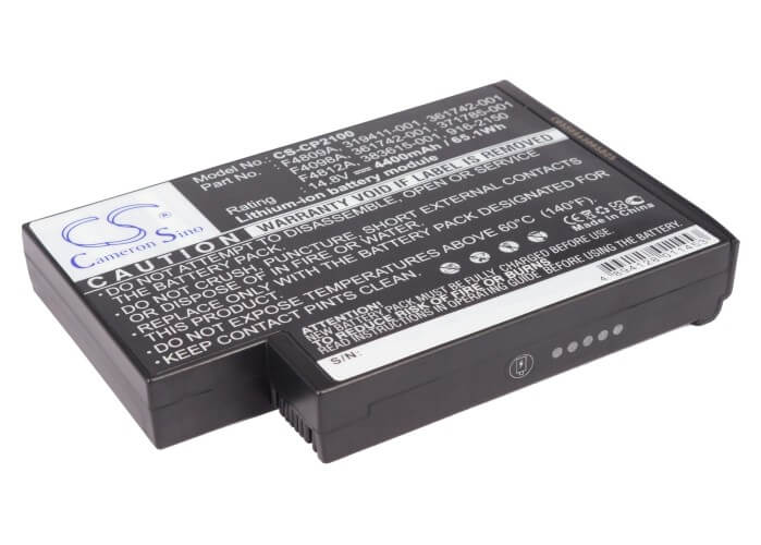 14.8V, 4400mAh, Li-ion Battery fits Compaq, Avilion Ze5634us-du916u, Omnibook Xe4, 65.12Wh