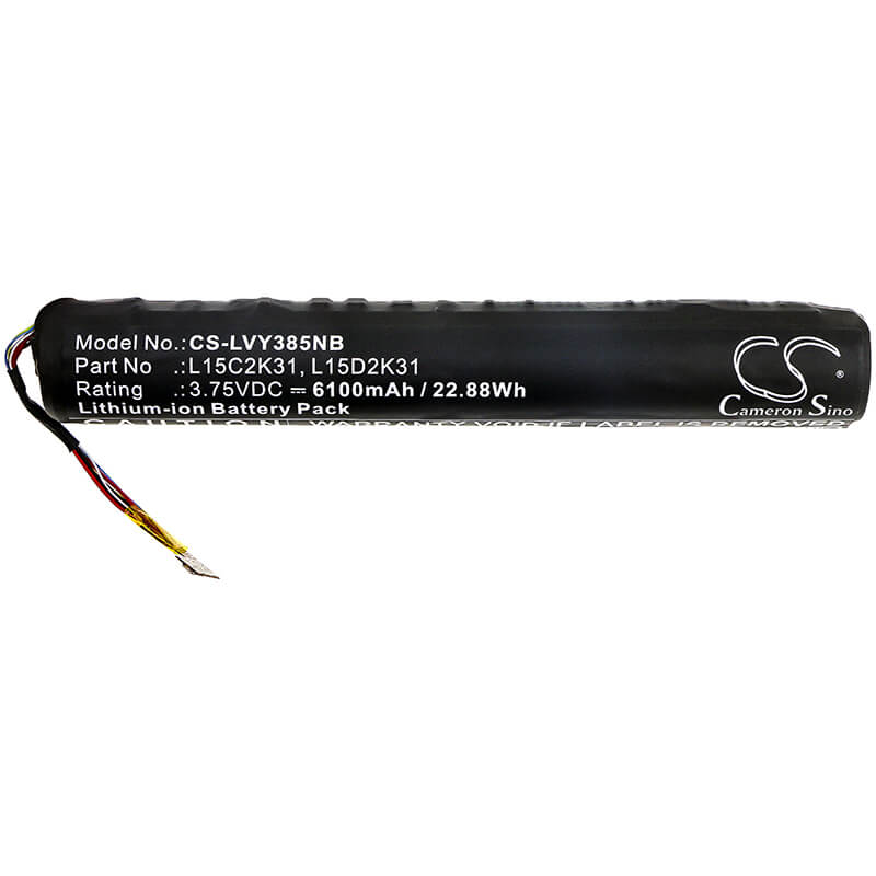 3.75V, 6100mAh, Li-ion Battery fits Lenovo, Yoga Tablet 3, Yt3-850f, 22.875Wh
