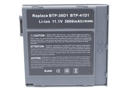 11.1V, 3600mAh, Li-ion Battery fits Acer, Travelmate 350, Travelmate 351, 39.96Wh