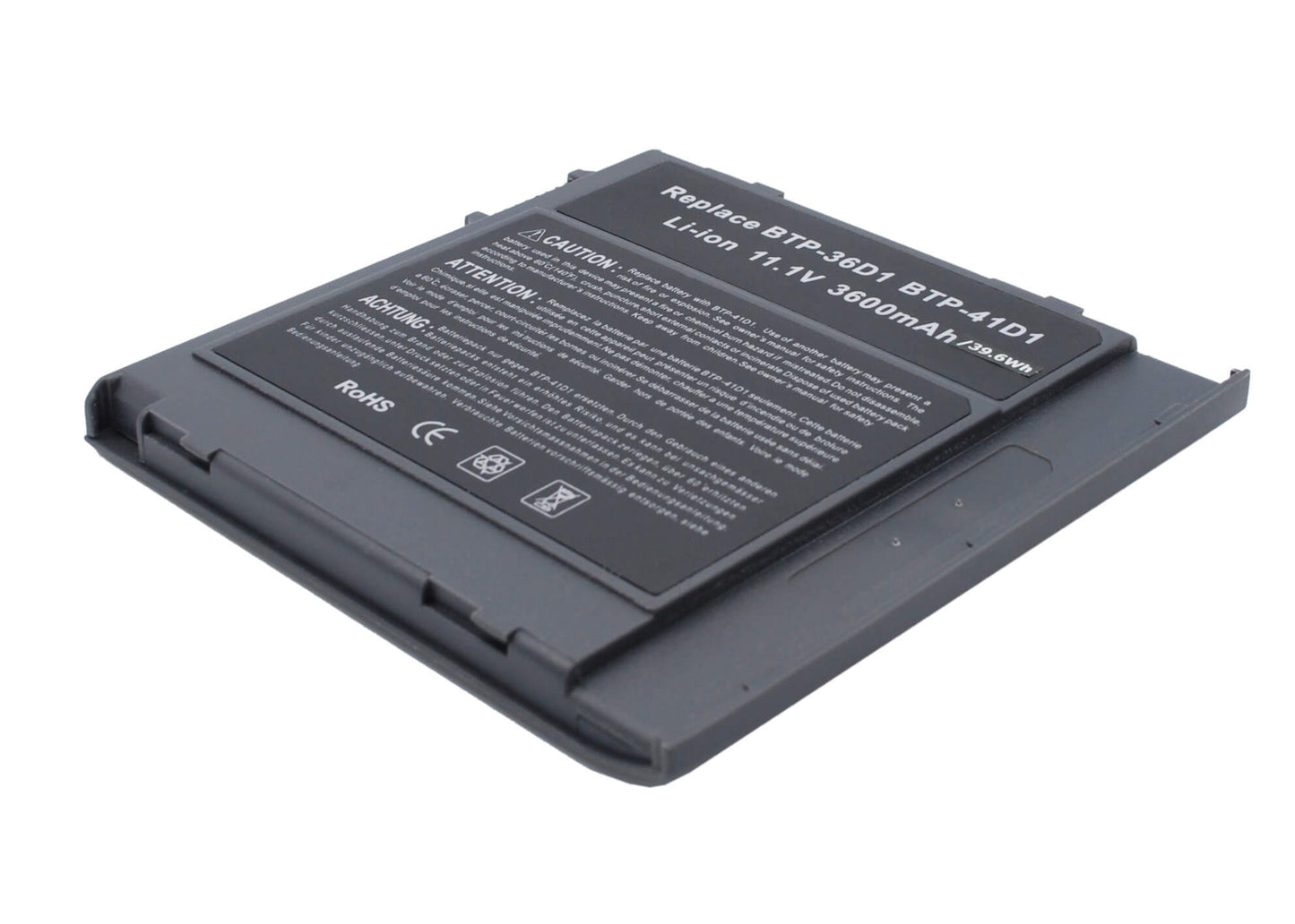 11.1V, 3600mAh, Li-ion Battery fits Acer, Travelmate 350, Travelmate 351, 39.96Wh