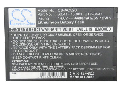 14.8V, 4400mAh, Li-ion Battery fits Hitachi, Flora 270gx Nw1, 65.12Wh