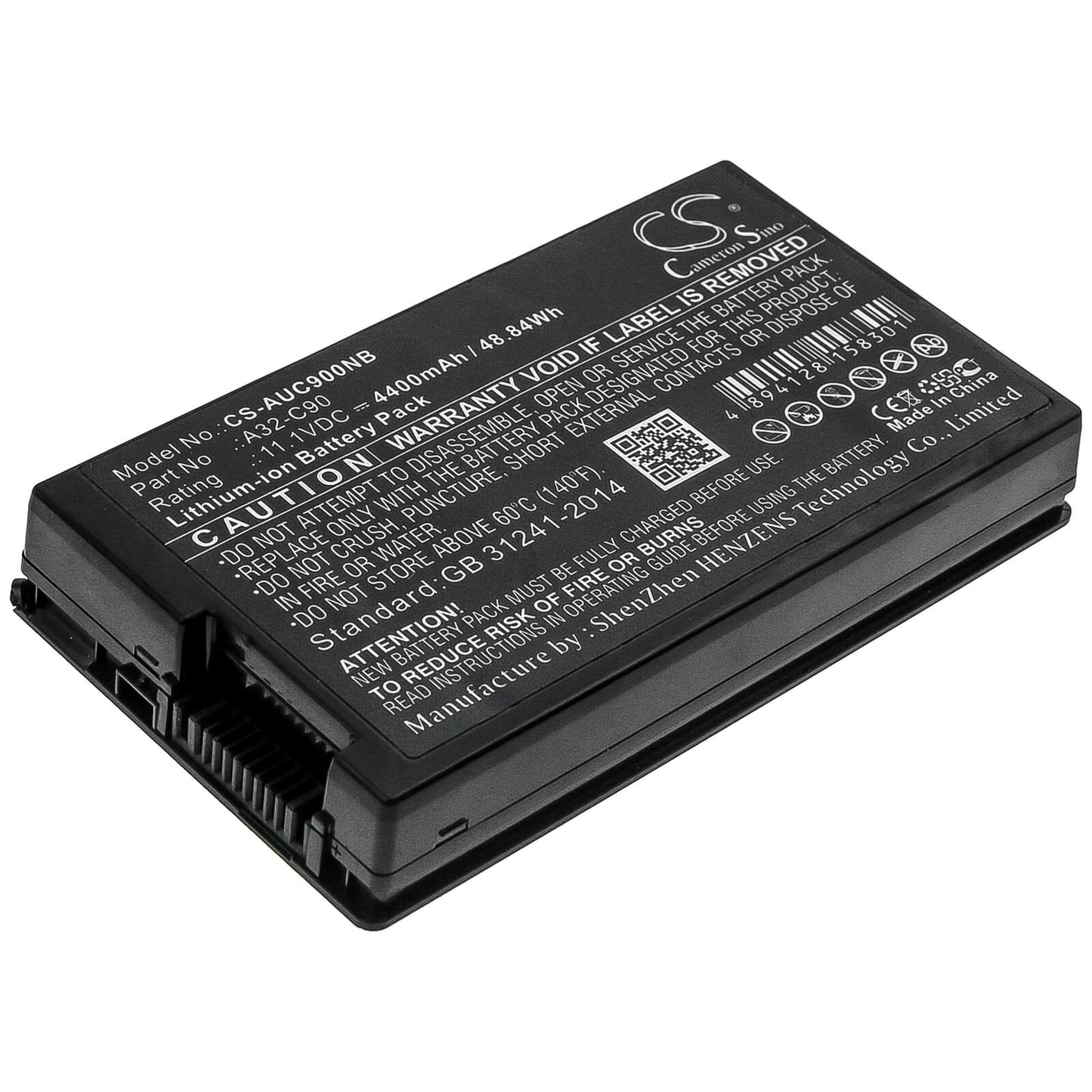 11.1V, 4400mAh, Li-ion Battery fits Asus, C90, C90a, 48.84Wh