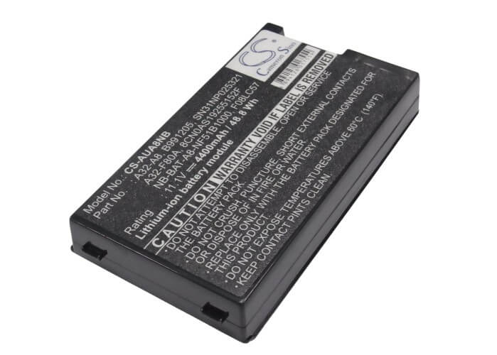 11.1V, 4400mAh, Li-ion Battery fits Asus, A8, A8000, 48.84Wh