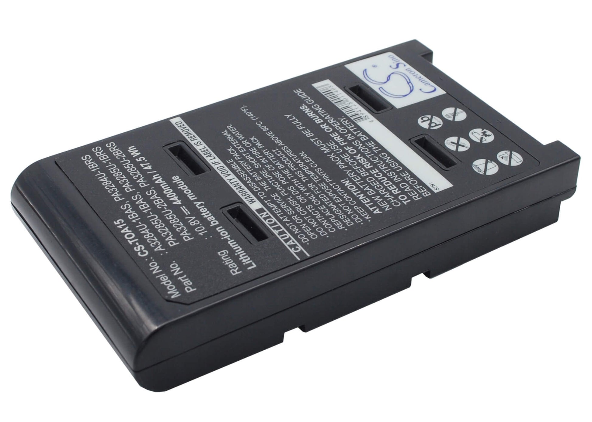10.8V, 4400mAh, Li-ion Battery fits Toshiba, Dynabook Satellite J60 146c/5, Dynabook Satellite J60 146c/5x, 47.52Wh