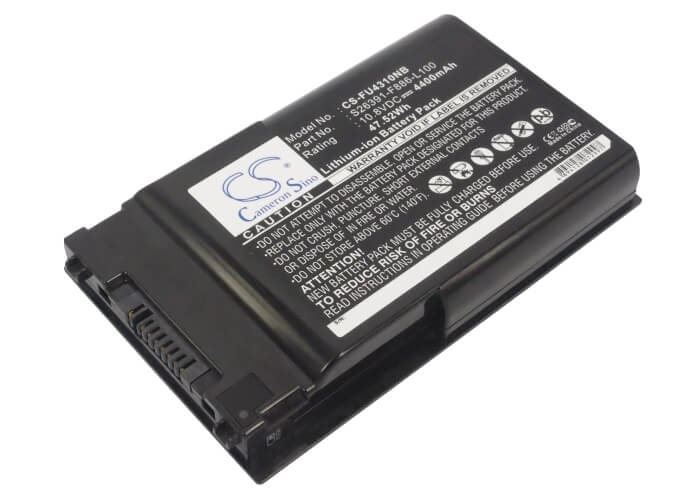 10.8V, 4400mAh, Li-ion Battery fits Fujitsu, Lifebook T1010, Lifebook T1010la, 47.52Wh