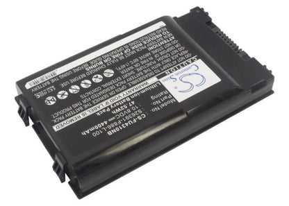 10.8V, 4400mAh, Li-ion Battery fits Fujitsu, Lifebook T1010, Lifebook T1010la, 47.52Wh
