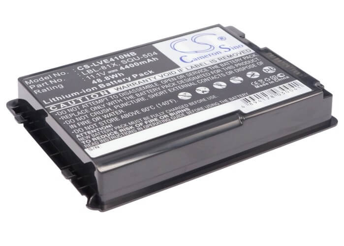 Black, 11.1V, 4400mAh, Li-ion Battery fits Lenovo, 125, 125c, 48.84Wh
