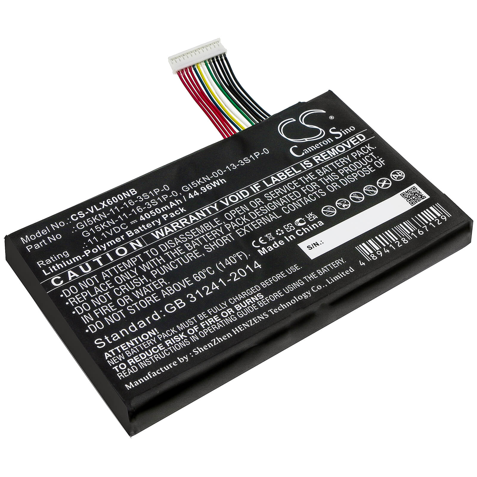 11.1V, 4050mAh, Li-Polymer Battery fits Hasee, F117-f2k, Kp7gt, 44.955Wh