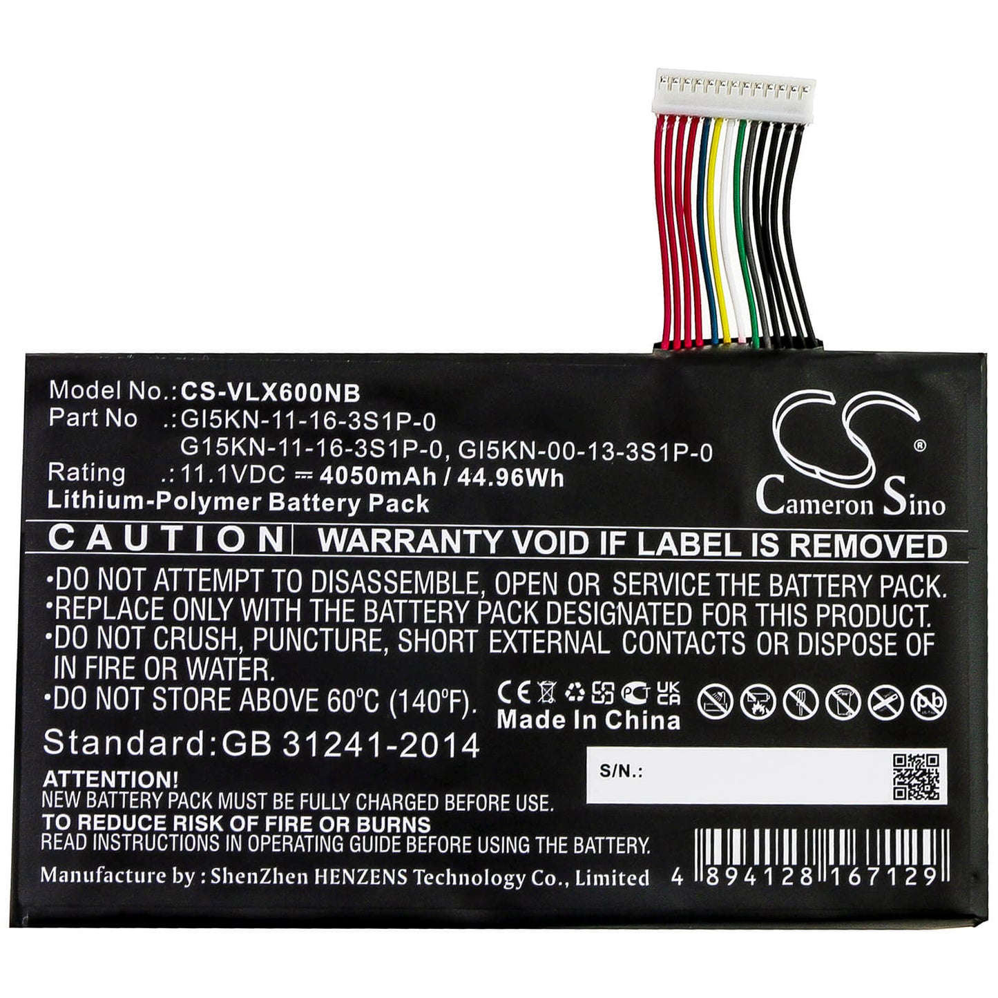 11.1V, 4050mAh, Li-Polymer Battery fits Hasee, F117-f2k, Kp7gt, 44.955Wh