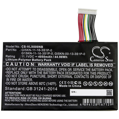 11.1V, 4050mAh, Li-Polymer Battery fits Hasee, F117-f2k, Kp7gt, 44.955Wh