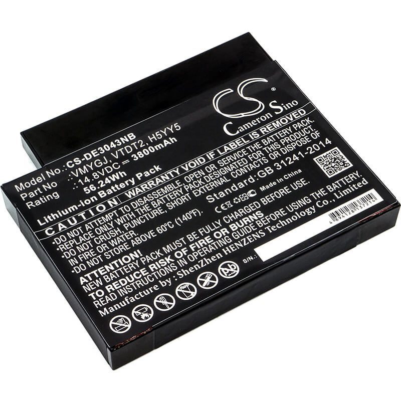 14.8V, 3800mAh, Li-ion Battery fits Dell, Inspiron 3043, Inspiron Aio 20-3043, 56.24Wh