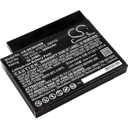 14.8V, 3800mAh, Li-ion Battery fits Dell, Inspiron 3043, Inspiron Aio 20-3043, 56.24Wh