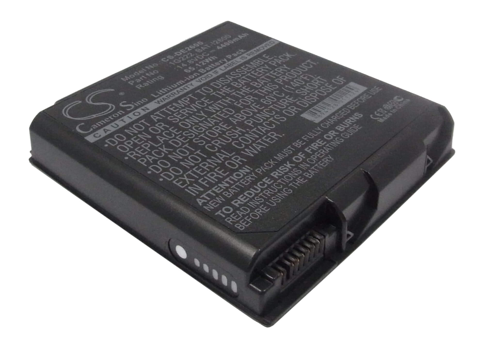 14.8V, 4400mAh, Li-ion Battery fits Dell, Inspiron 2600, Inspiron 2650, 65.12Wh