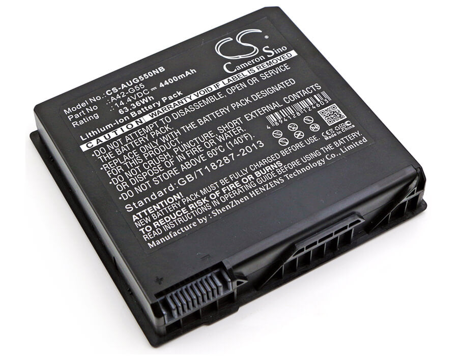 14.4V, 4400mAh, Li-ion Battery fits Asus, G55, G55v, 63.36Wh