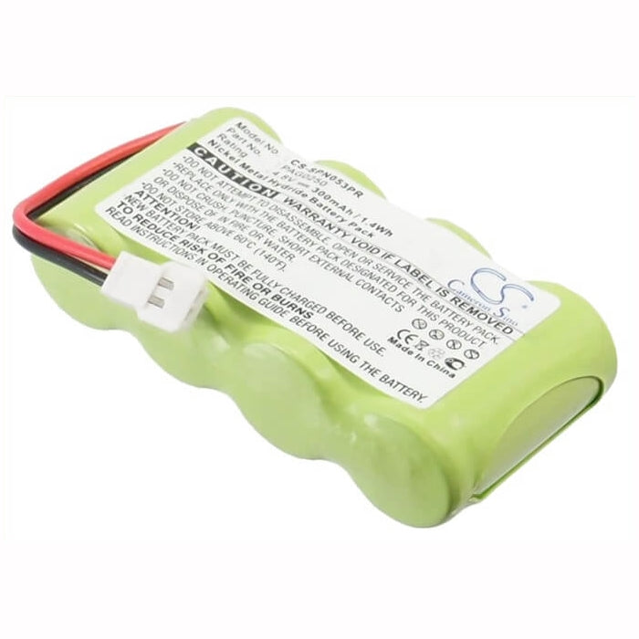 4.8V, 300mAh, Ni-MH Battery fits Signologies, 1300500, Gn9962053, 1.44Wh
