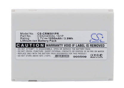 3.7V, 1050mAh, Li-ion Battery fits Critical response, M1501, Reh-1501, 3.885Wh