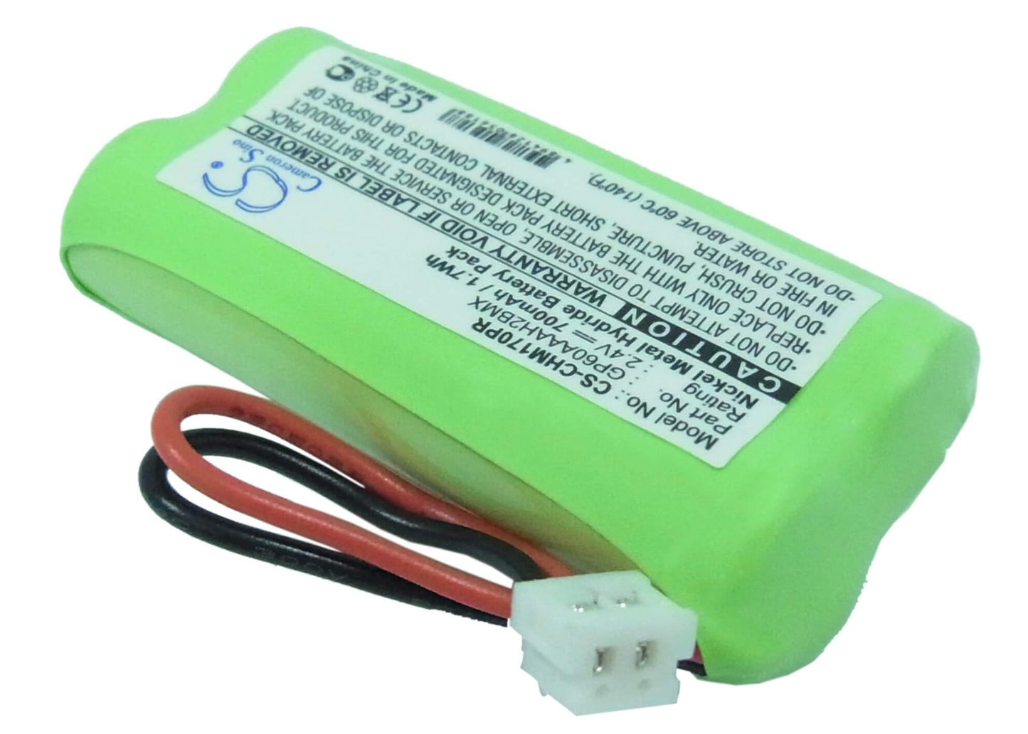 2.4V, 700mAh, Ni-MH Battery fits Jtech, Commpass Voice, 1.68Wh