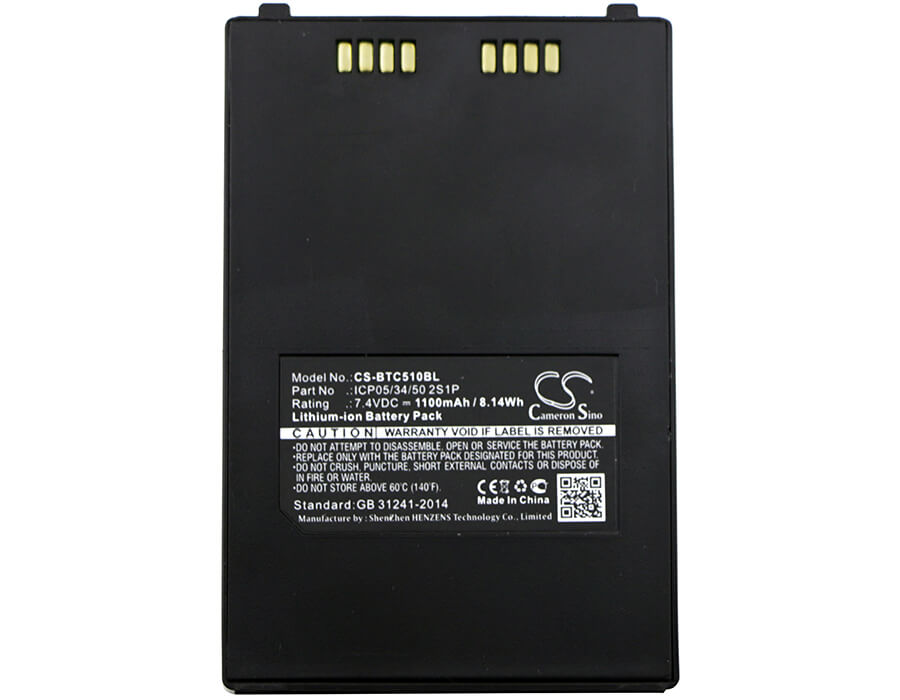7.4V, 1100mAh, Li-ion Battery fits Bitel, Ic 5100, Ic5100, 8.14Wh