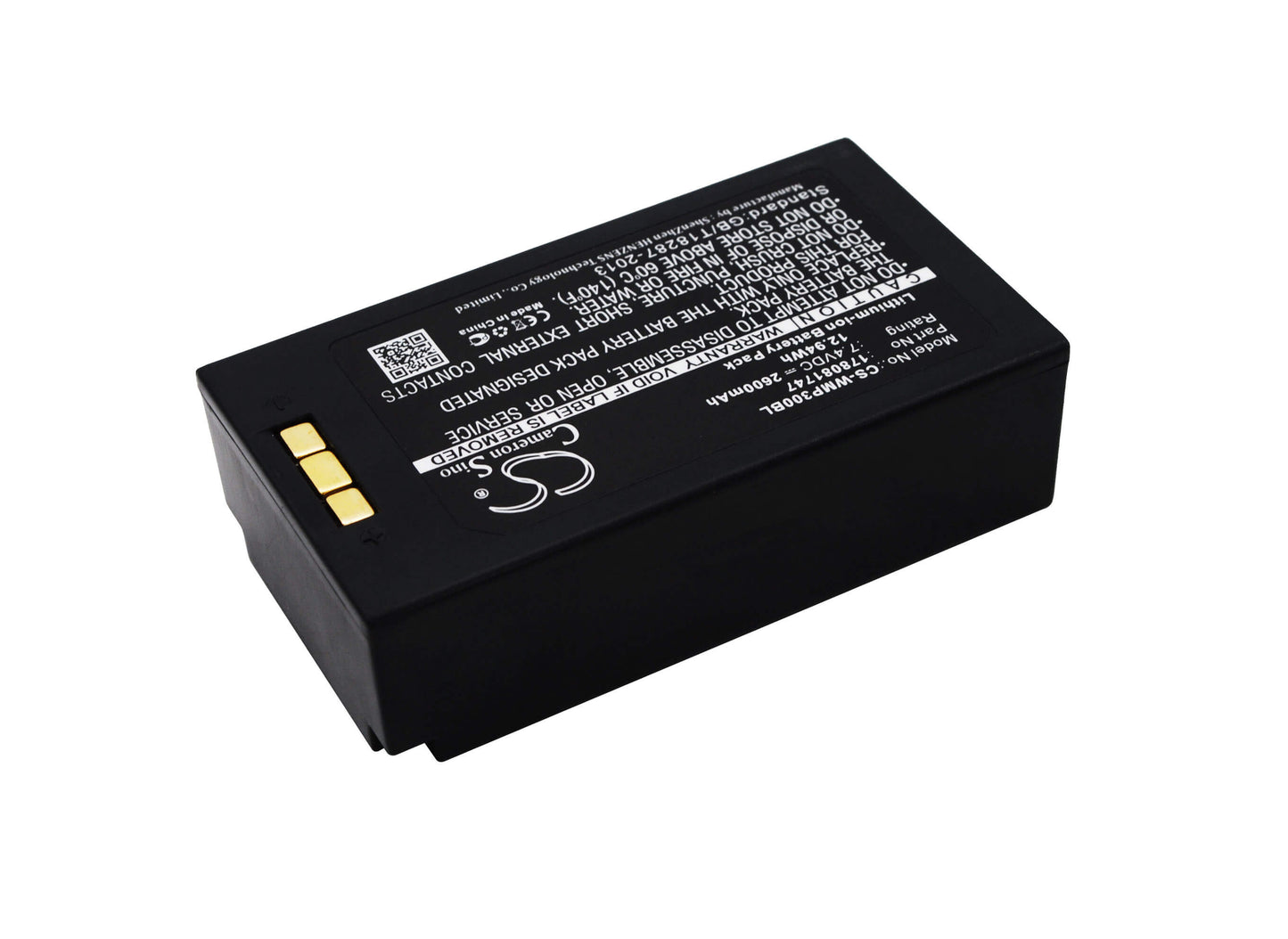 7.4V, 2600mAh, Li-ion Battery fits Mobiwire, Mobiprin 3, 19.24Wh