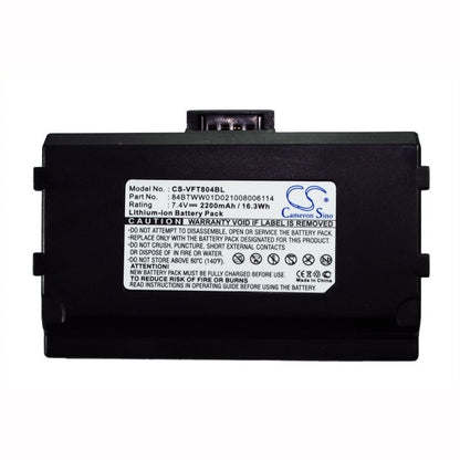 7.4V, 2200mAh, Li-ion Battery fits Verifone, Nurit 8040, Nurit 8400, 16.28Wh
