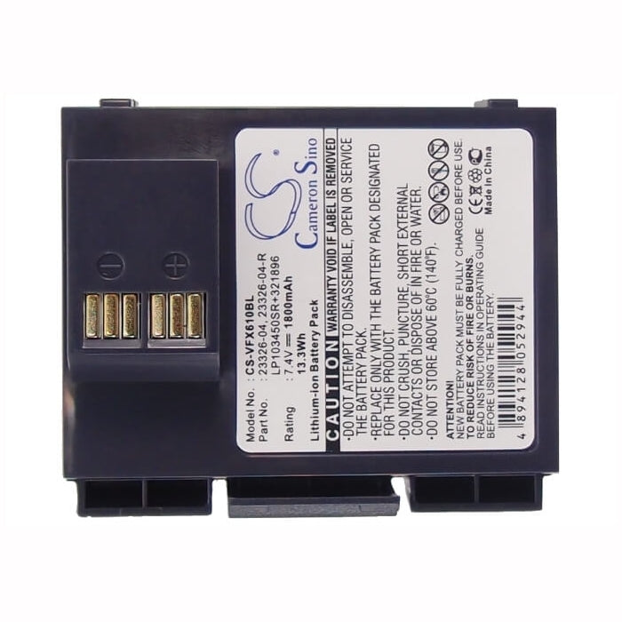 7.4V, 1800mAh, Li-ion Battery fits Verifone, Vx510, Vx610, 13.32Wh