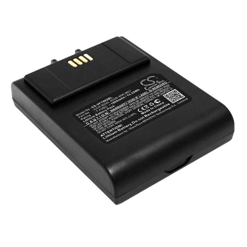 7.4V, 1800mAh, Lithium Battery fits Verifone, 802b-ww-m05, M50, 13.32Wh