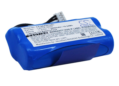 7.4V, 2600mAh, Li-ion Battery fits Newpos, New 8210, New8210, 19.24Wh