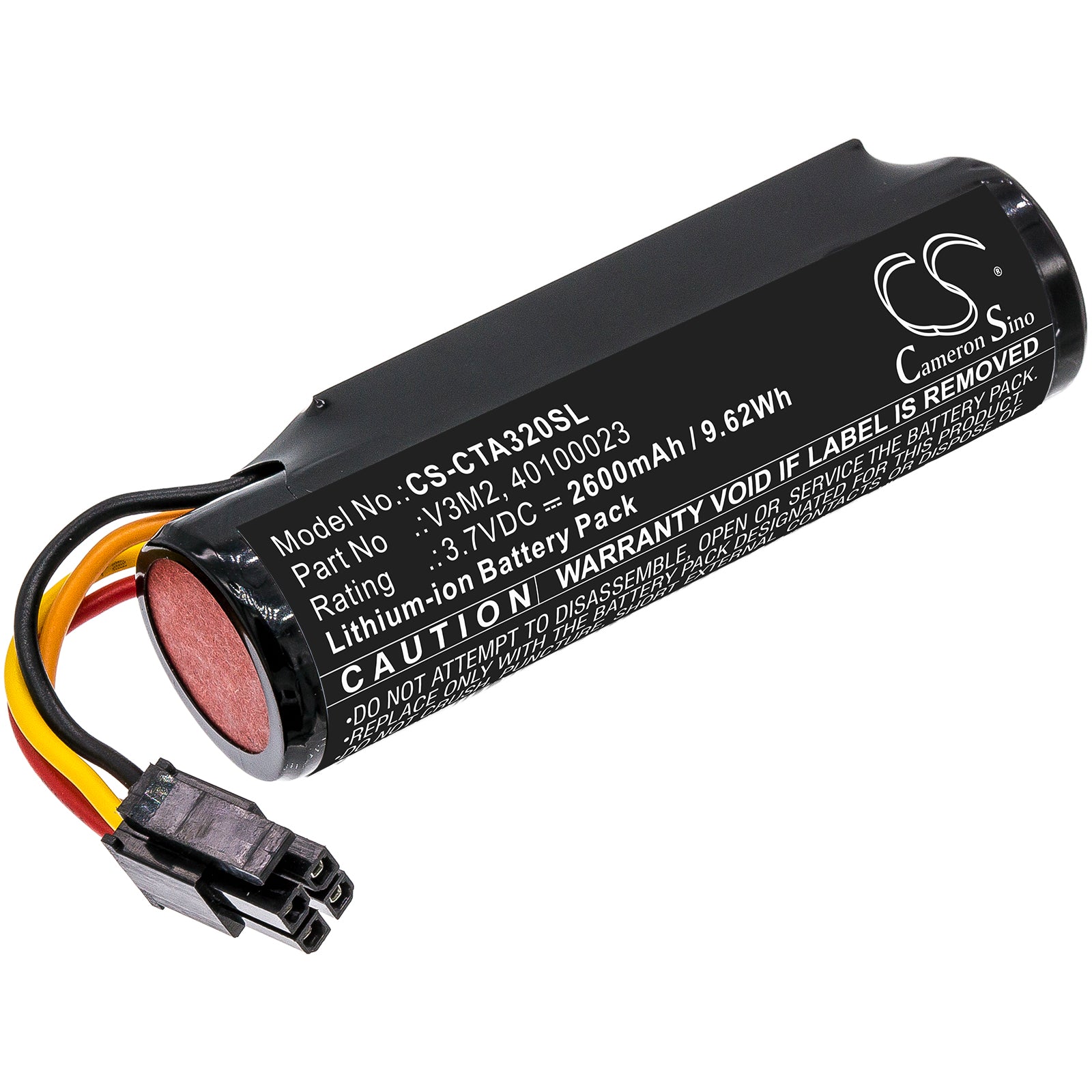 3.7V, 2600mAh, Li-ion Battery fits Castles, Vega 3000, 9.62Wh