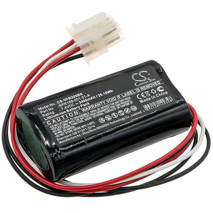 7.4V, 3400mAh, Li-ion Battery fits Verifone, Pca169-001-01, Pca169-404-01-a, 25.16Wh