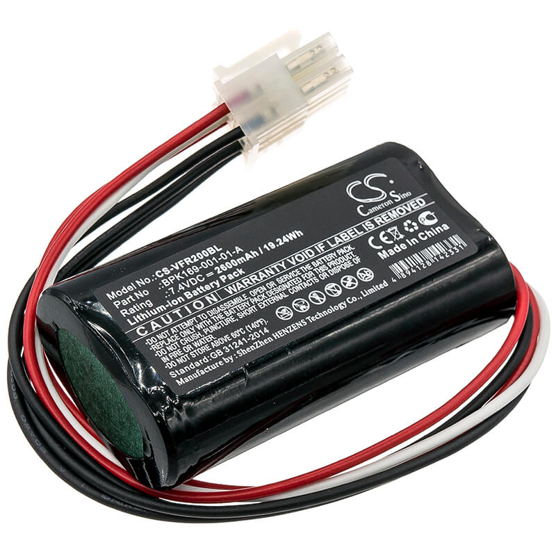 7.4V, 2600mAh, Li-ion Battery fits Verifone, Pca169-001-01, Pca169-404-01-a, 19.24Wh